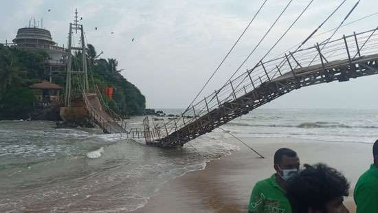 Matara Paravi Duwa bridge collapse...