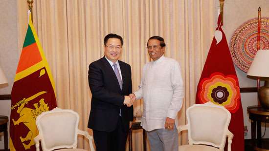 Maithripala calls on Chinese Ambassador