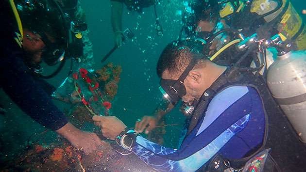 Navy undertakes dive to WW II shipwreck of HMS Hermes