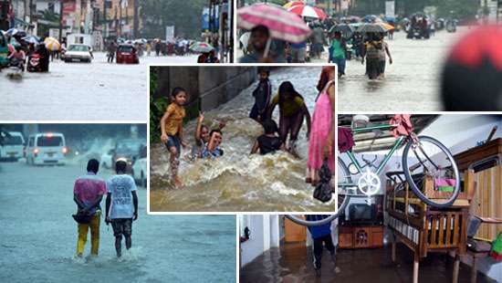 Several areas in Colombo inundated...