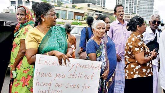 Jaffna protesters tell the President:  ‘We want  our land back’