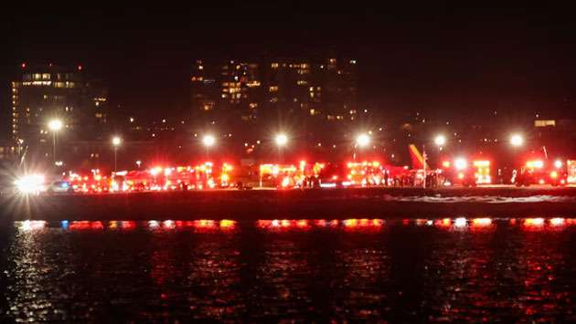 American Airlines jet collides with helicopter near Washington’s Reagan Airport