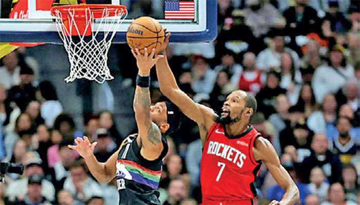 Durant shines as Rockets avenge Nuggets loss
