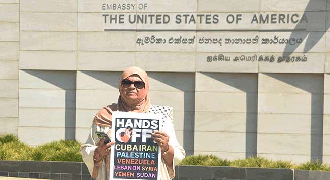 Protest against war on Iran...