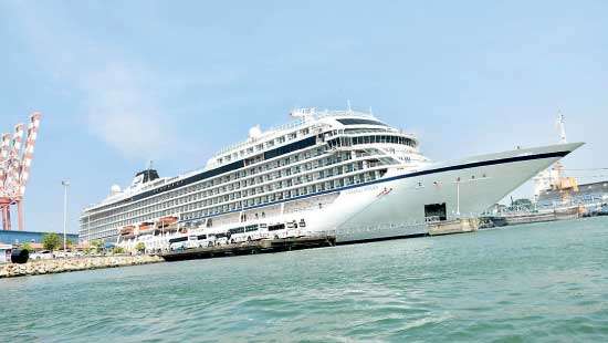 After two and a half years, a passenger ship arrives in Colombo