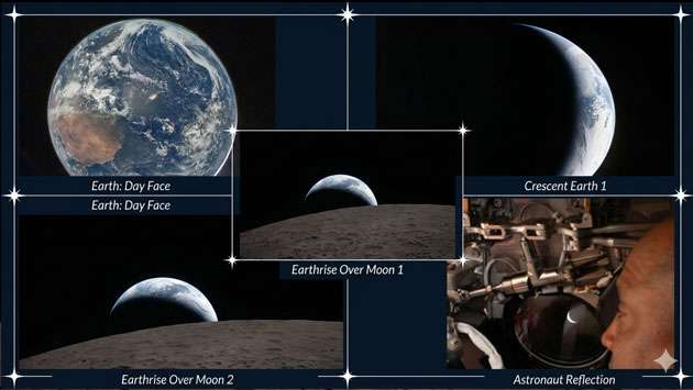Artemis II crew witness ’Earthset’ and a solar eclipse