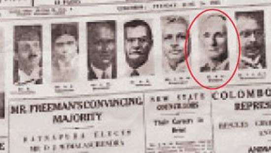 Herbert Rayner Freeman: The Brit who won 94%  Ceylonese hearts in 1931