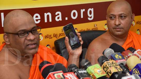 Gnanasara Thera addresses media