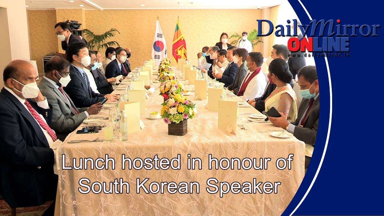 South Korean Speaker hosted for lunch