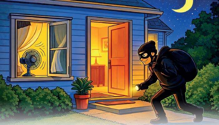 Police warn homeowners to stay vigilant during warm nights