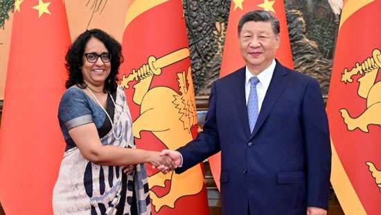 Chinese President meets Harini Amarasuriya in Beijing