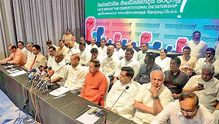 Political alliance to fight constitutional dictatorship?