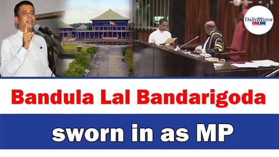 Bandula Lal Bandarigoda sworn in as MP