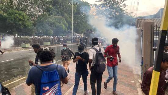 IUSF protesters tear gassed