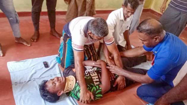 Navy conducts life-saving training for fishermen