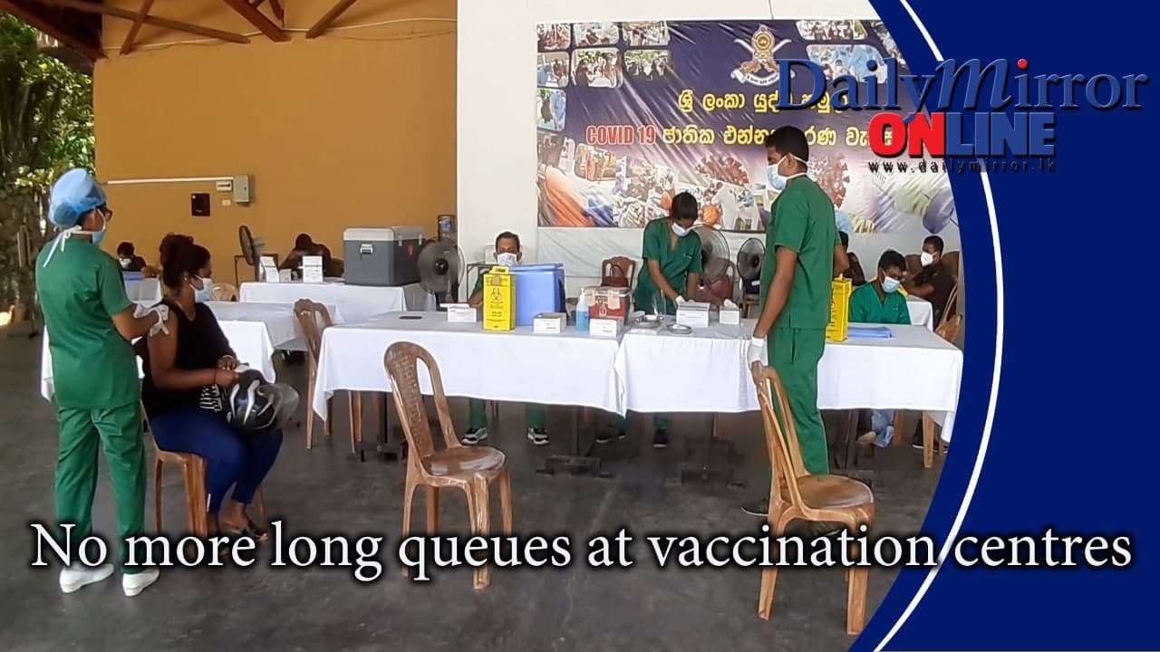 No more long queues at vaccination centres