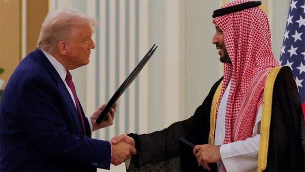 Trump pledges to lift Syria sanctions as he seals $142bn arms deal on Saudi visit