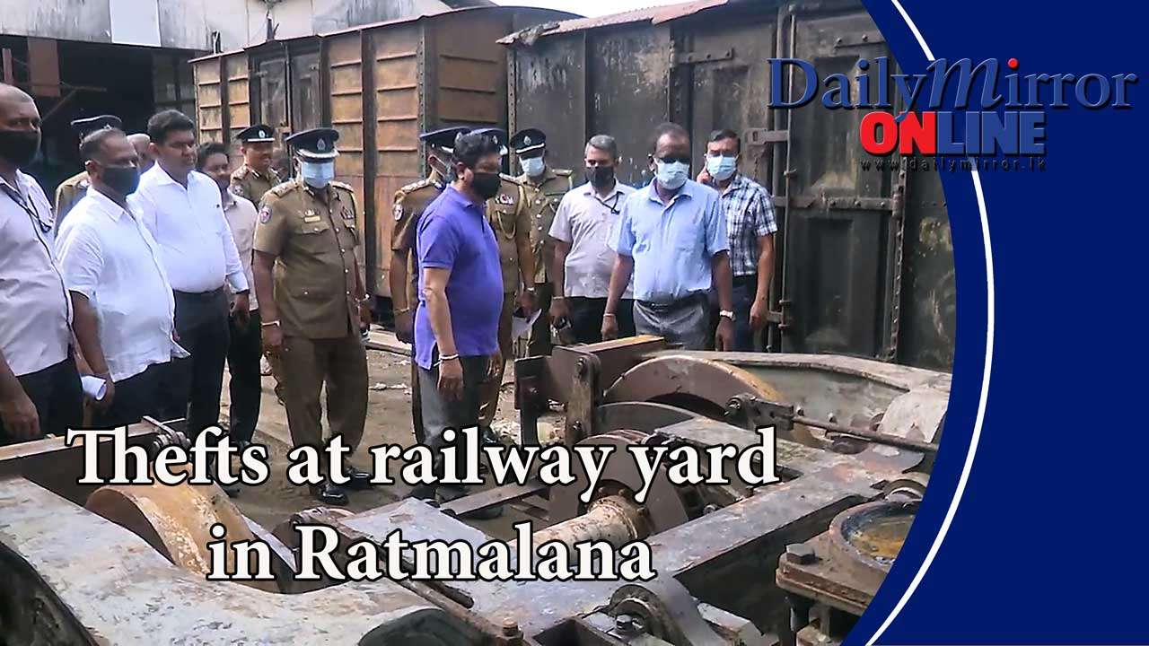 Thefts at railway yard in Ratmalana