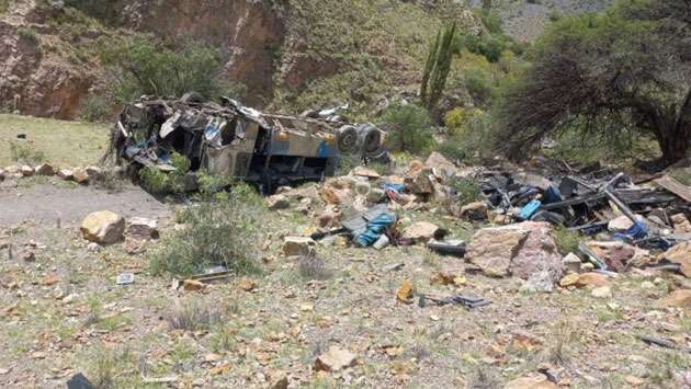 Bus crash in Bolivia kills at least 30 people
