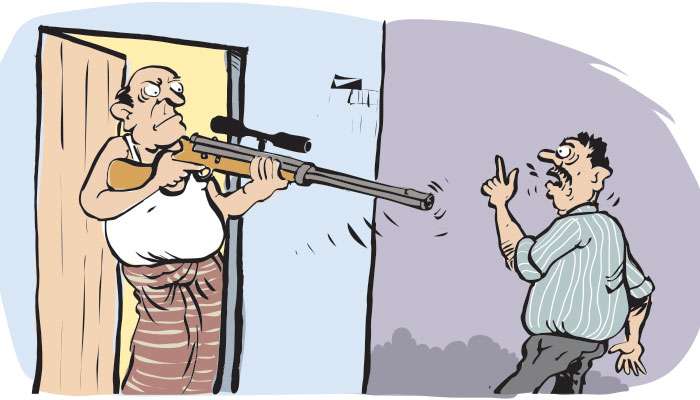 Father-in-law shoots down cop son-in-law