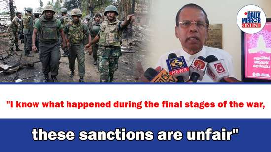 ’’I know what happened during the final stages of the war, these sanctions are unfair’’
