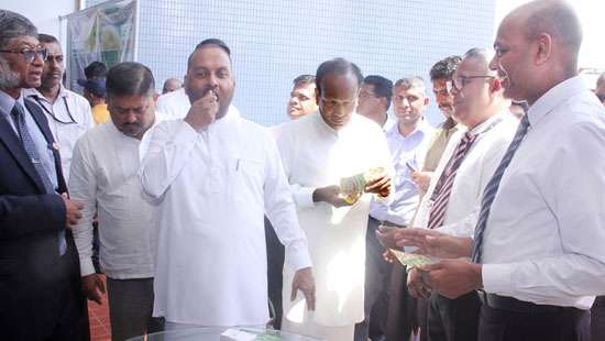 Minister at fruit and vegetable exhibition