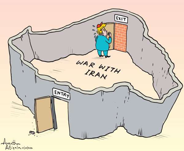 Cartoon of the Day 13-03-2026: Easy to Enter, Hard to Leave