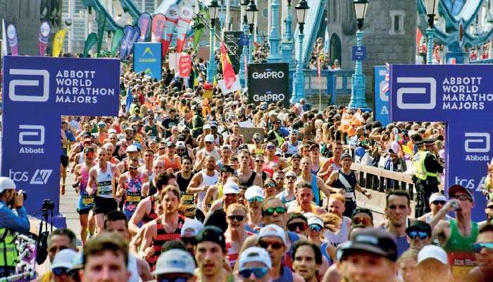 London Marathon over two days?