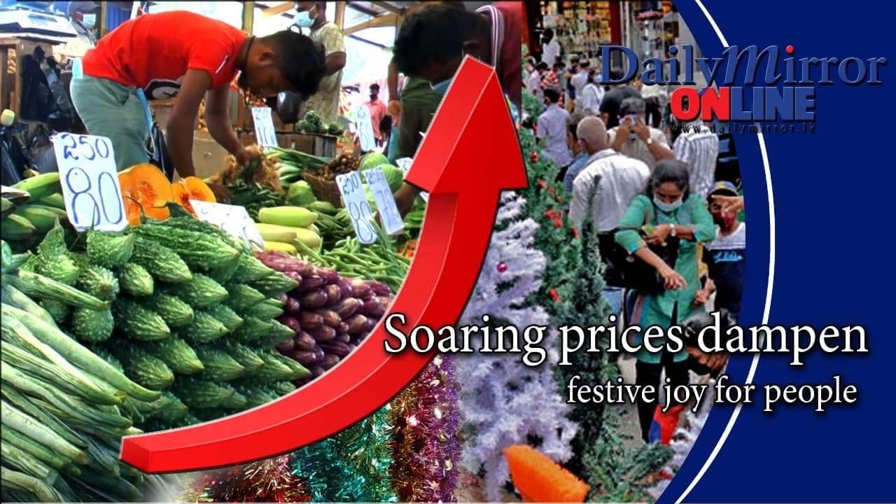 Soaring prices dampen festive joy for people