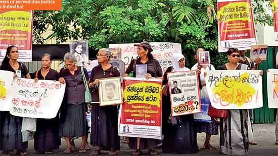 International Day of the Victims of Enforced Disappearances-Aug 30 Remembering the disappeared with each cry for  justice