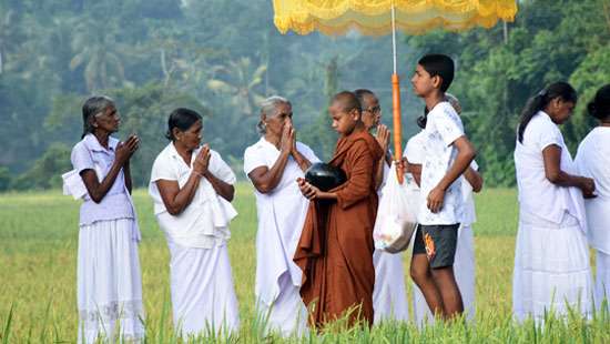 Pindapatha procession...