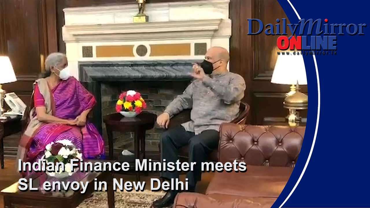 Indian Finance Minister meets SL envoy in New Delhi