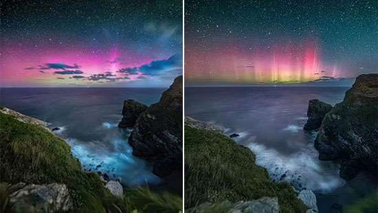 Northern lights captured