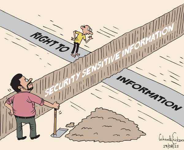 Cartoon of the Day 29-08-2025: When “Security” Becomes a Wall Against Transparency