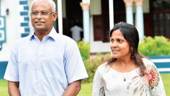 Maldivian President Solih, first Lady Fazna in  Sri Lanka on unofficial visit