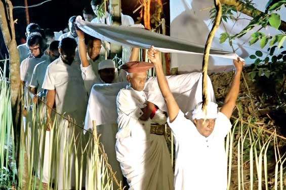 Kandy Esala festival Kap Planting ceremony performed