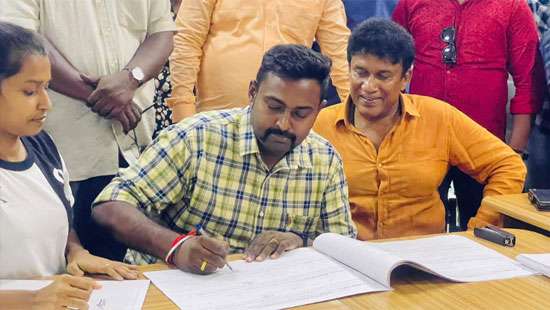 Barath Arullsamy submits nomination for General Election