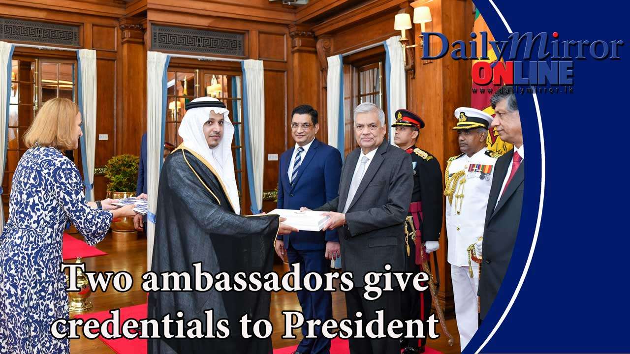 Two ambassadors give credentials to President