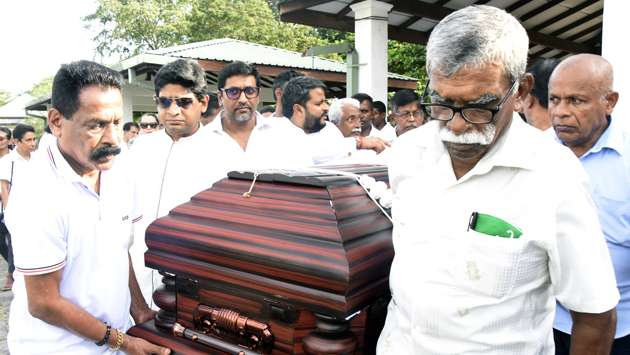 Final rites for Rukman Senanayake