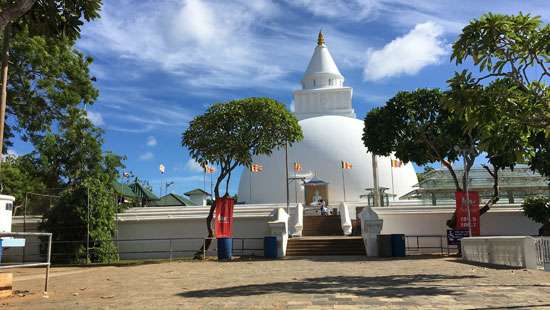 Poson Poya amidst curfew…