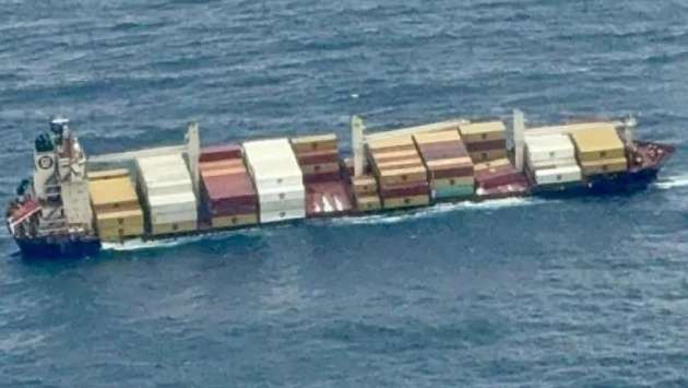 India state on alert after ship carrying hazardous cargo capsizes