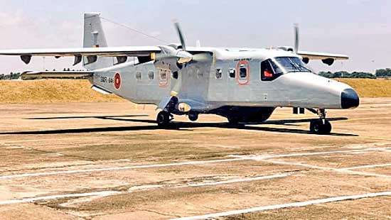 At handing over ceremony of Dornier Aircraft to SLAF by India India, SL enhance military cooperation