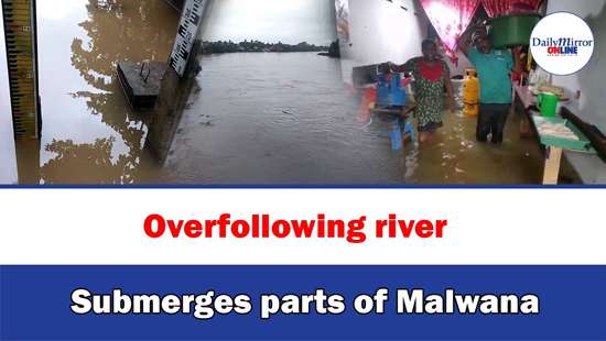 Overfollowing river, Submerges parts of Malwana