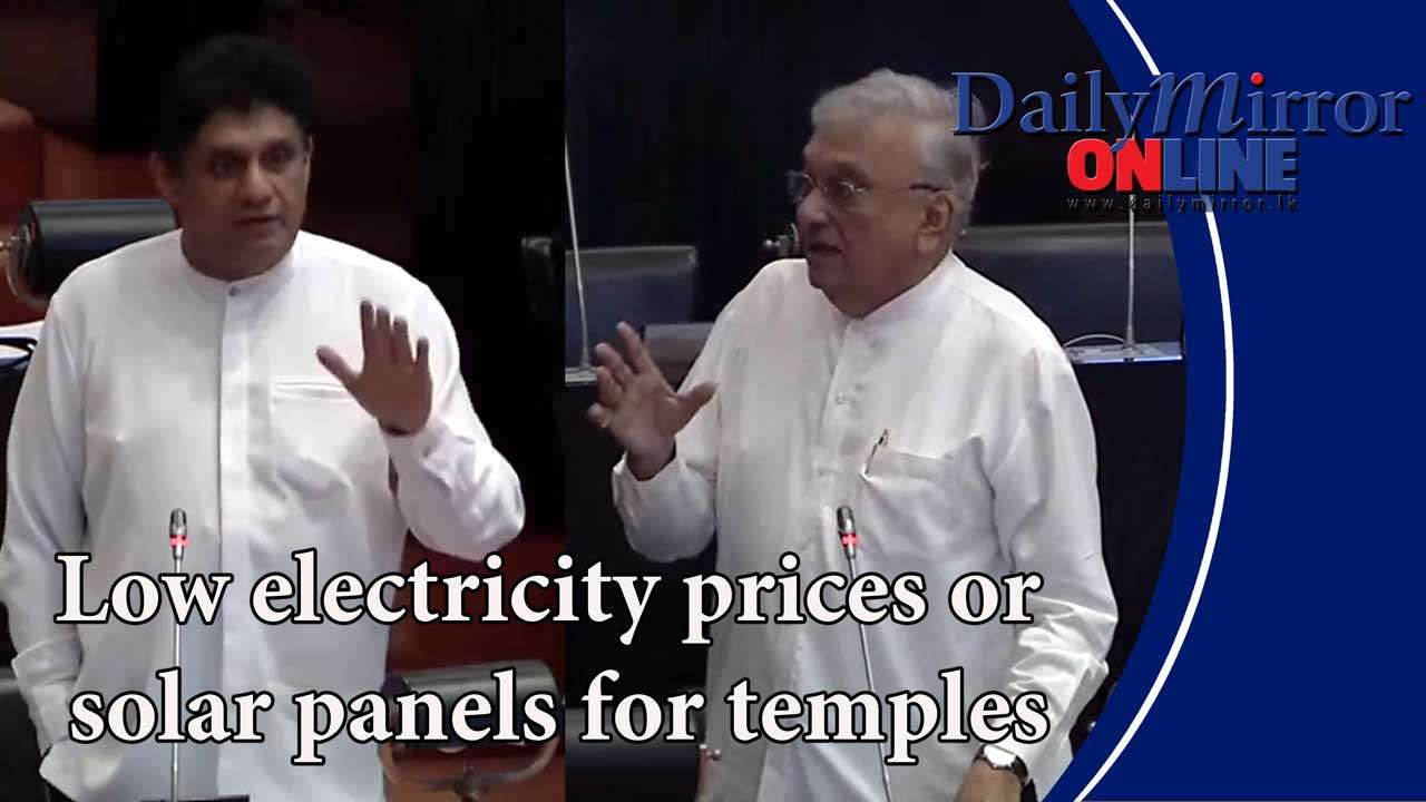 Low electricity prices or solar panels for temples