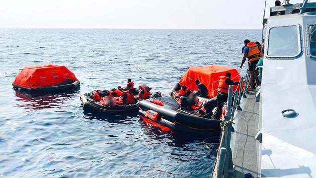 Operation to rescue Iranian sailors...