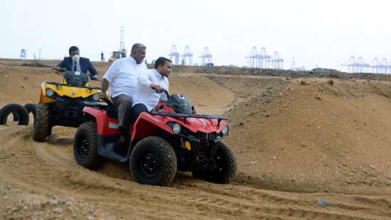 Namal takes Prasanna for a ride