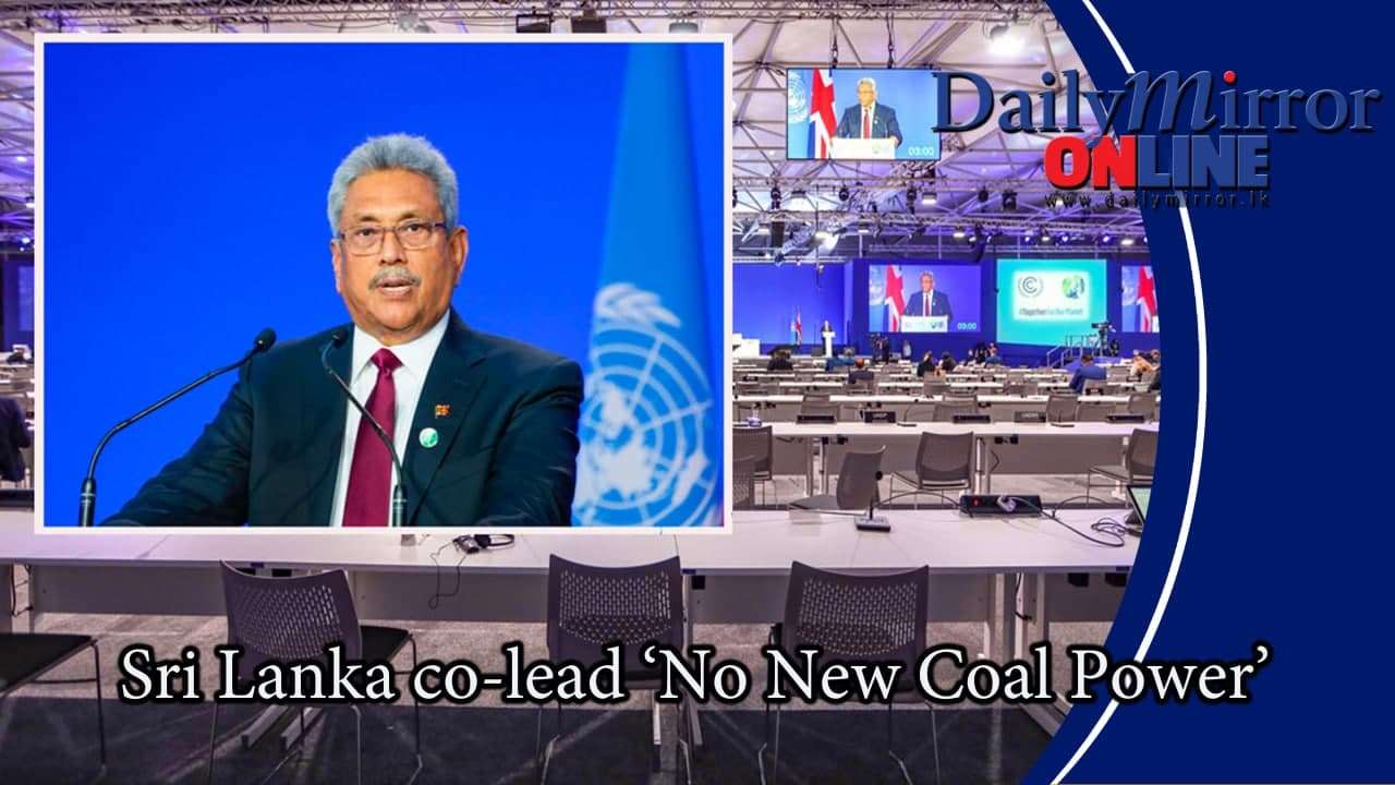 Sri Lanka co-lead ‘No New Coal Power’