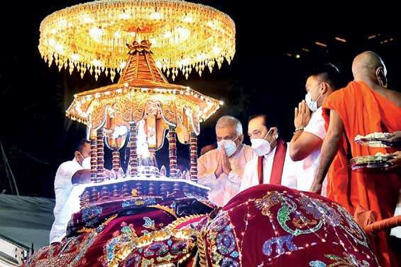 Annual Nawam Perahera of Gangarama Temple held yesterday