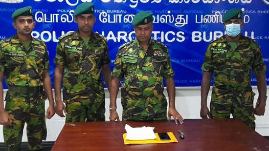 STF arrests man for transporting over 1 kg of ICE drugs in Wattala