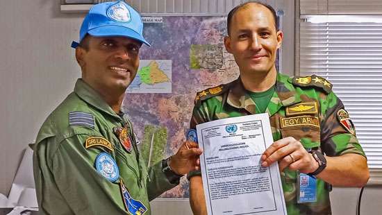 SL aviation contingent at MINUSCA commended for recent act of bravery